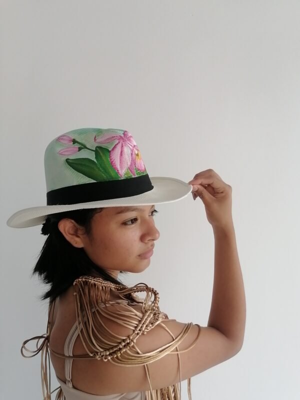 sobrero pintado a mano Sombreros "Ruiseñores"